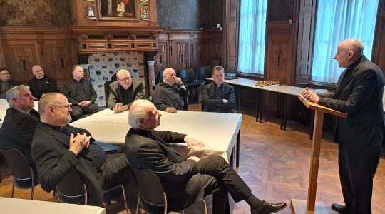Ontmoeting nuntius mgr. Speich met priesters Aartsbisdom Utrecht